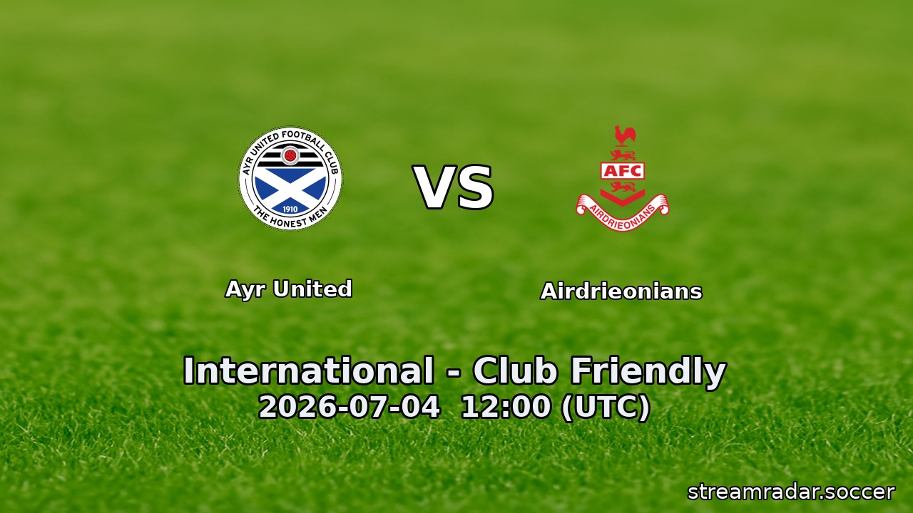 Ayr United vs Airdrieonians