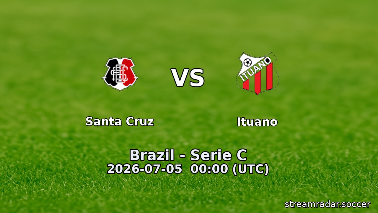 Santa Cruz vs Ituano