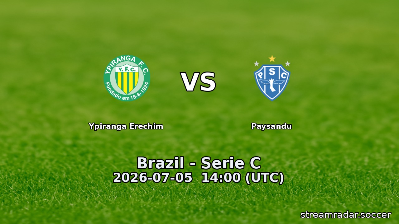 Ypiranga Erechim vs Paysandu