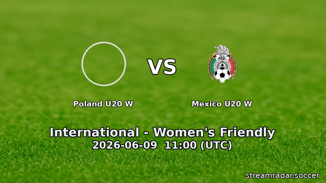 Poland U20 W vs Mexico U20 W