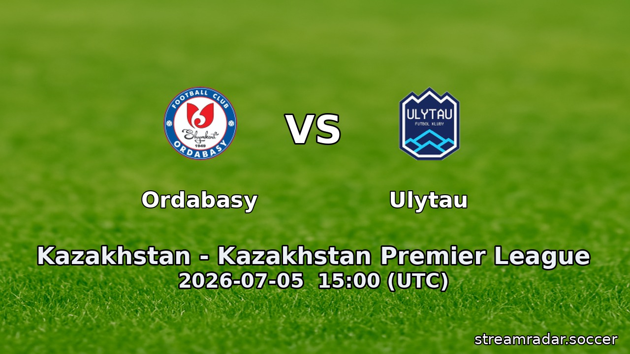 Ordabasy vs Ulytau