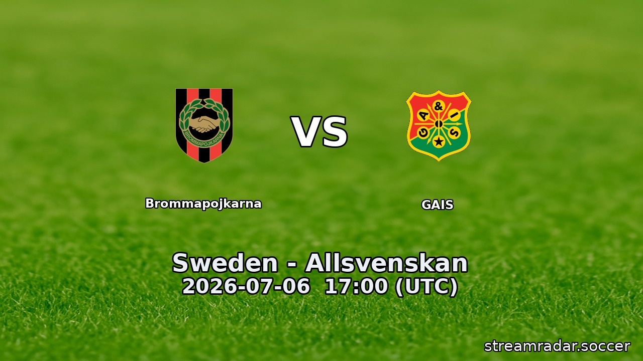 Brommapojkarna vs GAIS