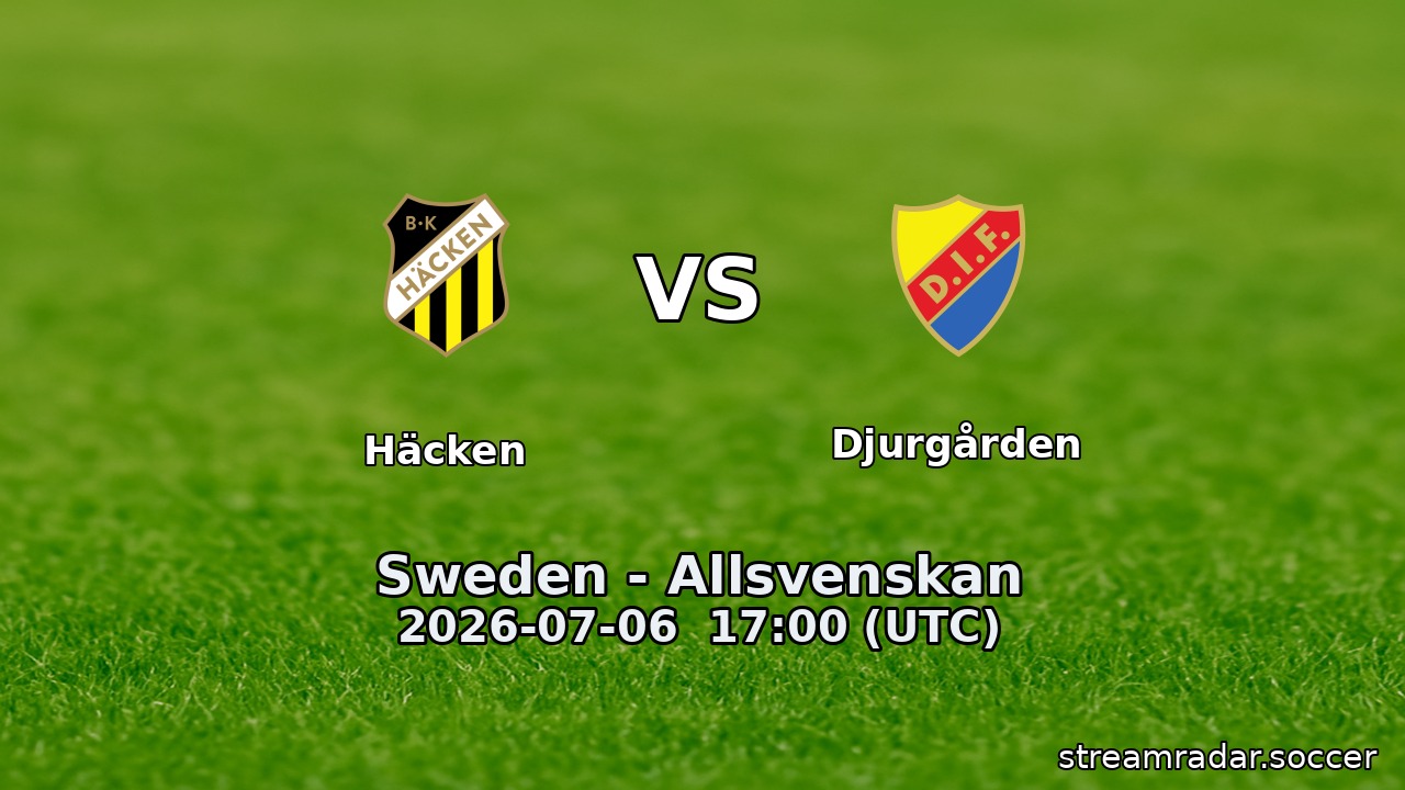 Häcken vs Djurgården