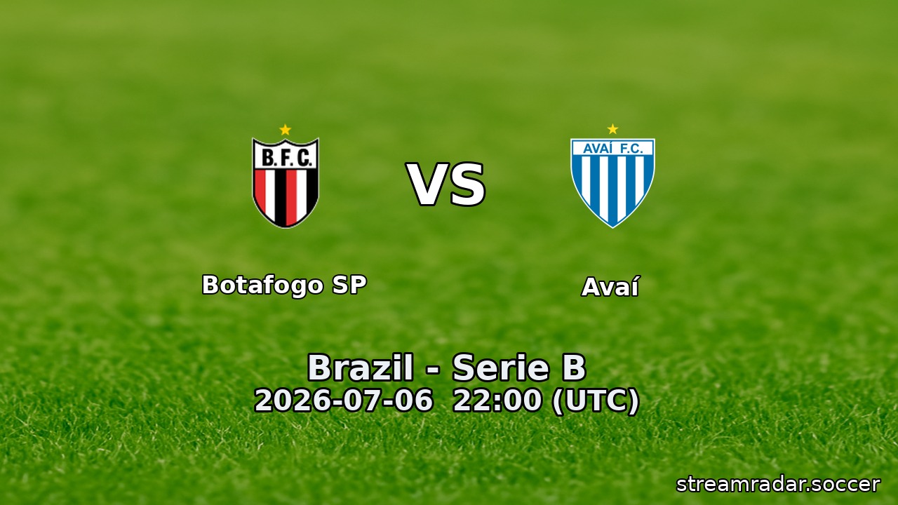 Botafogo SP vs Avaí
