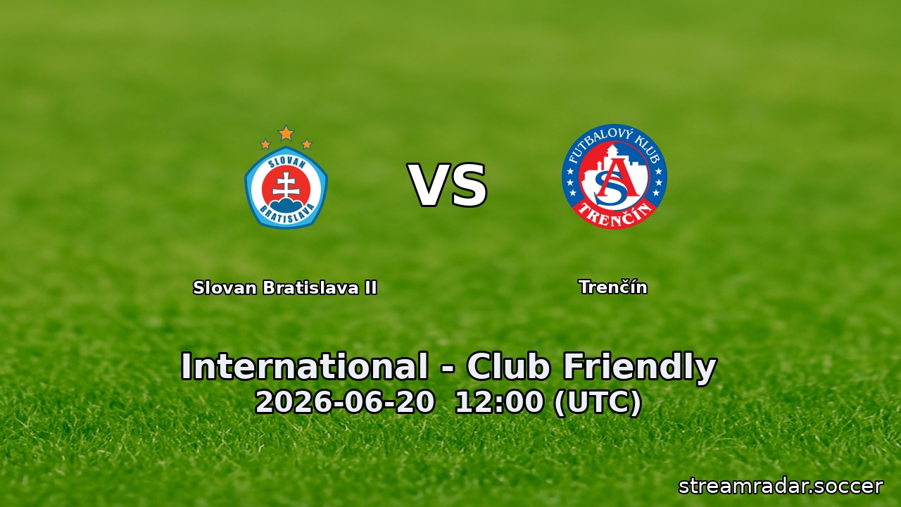 Slovan Bratislava II vs Trenčín
