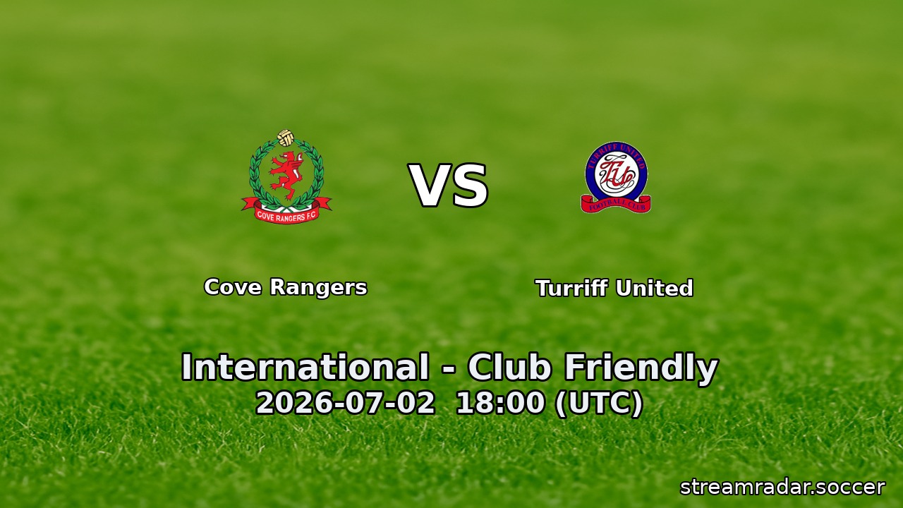 Cove Rangers vs Turriff United