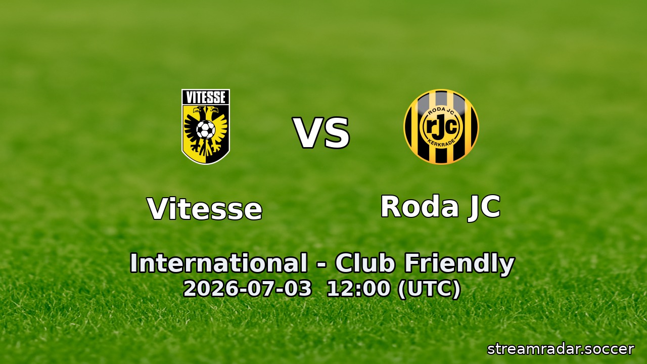 Vitesse vs Roda JC