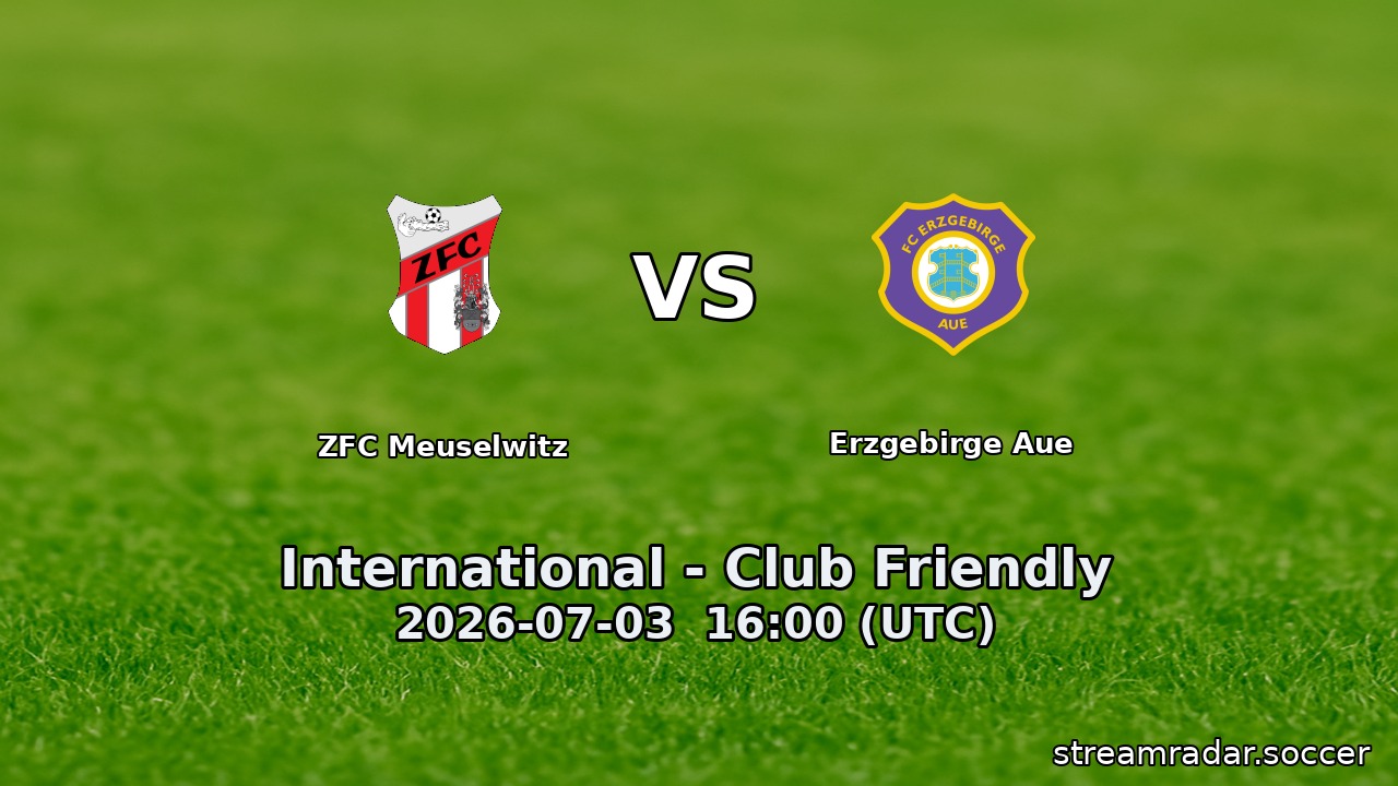 ZFC Meuselwitz vs Erzgebirge Aue
