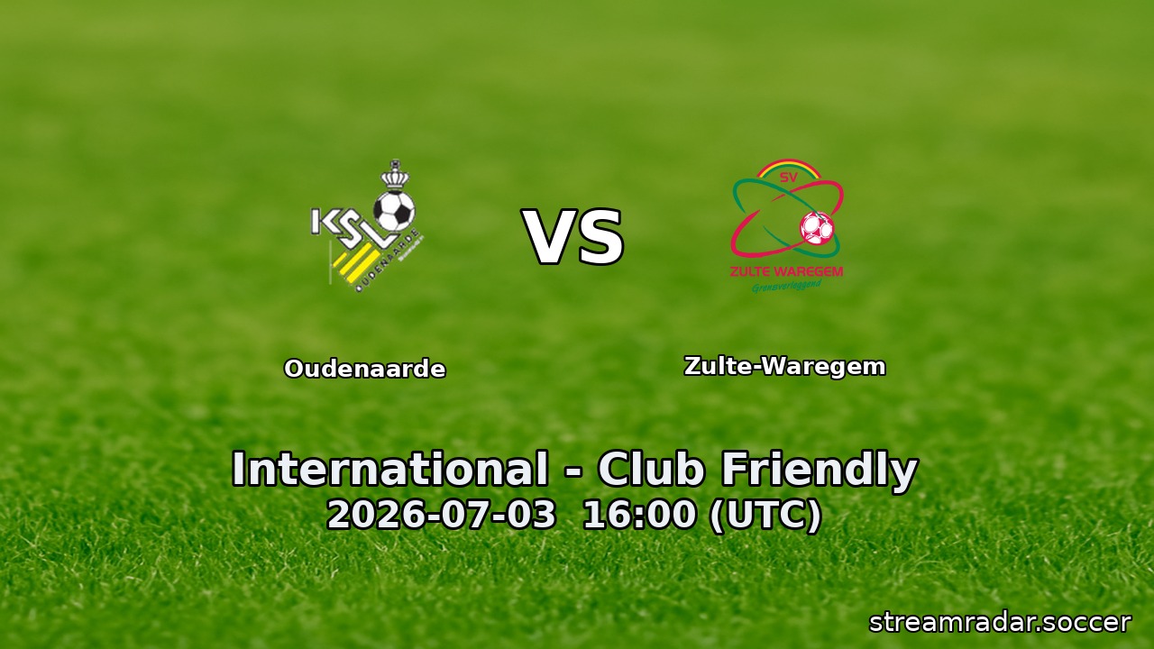 Oudenaarde vs Zulte-Waregem