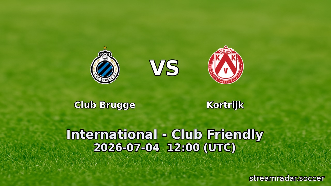 Club Brugge vs Kortrijk