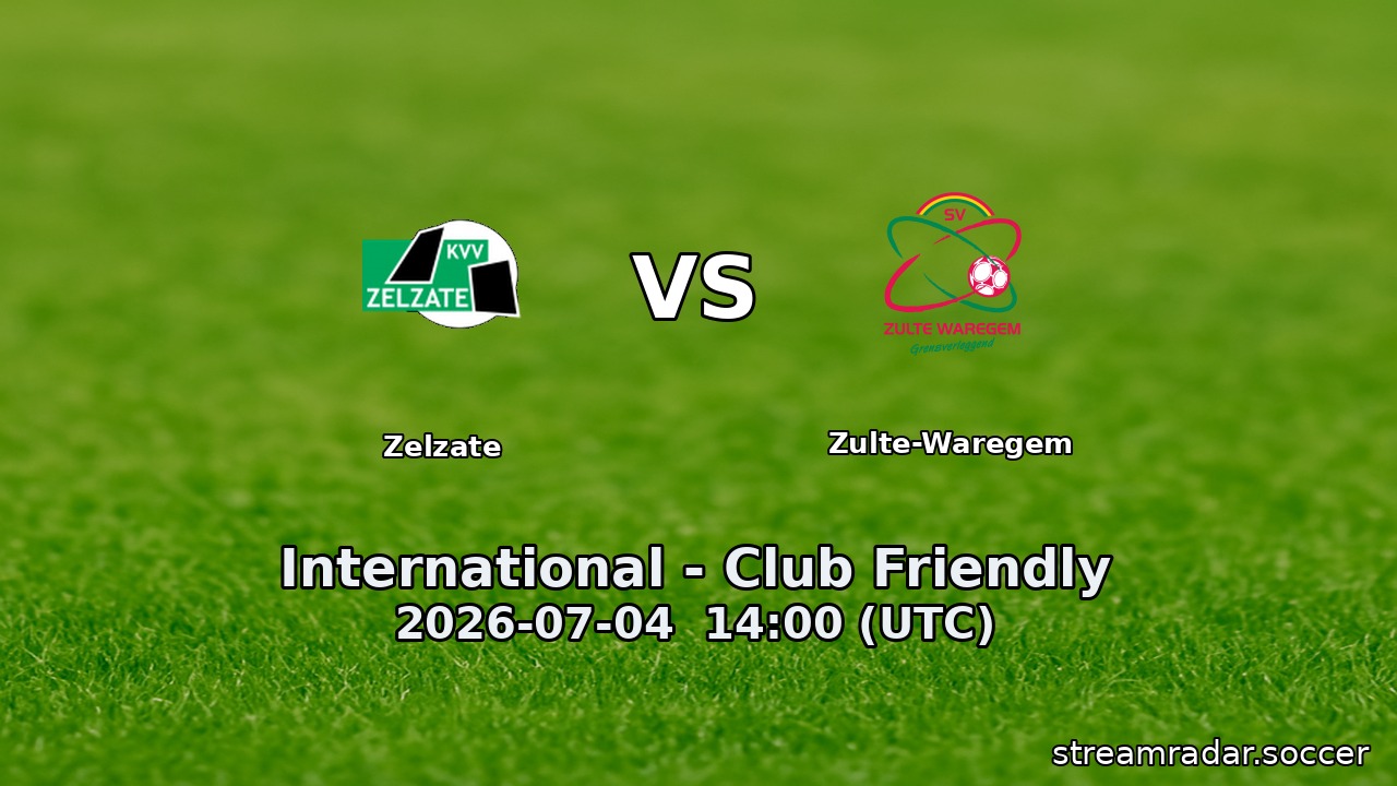 Zelzate vs Zulte-Waregem