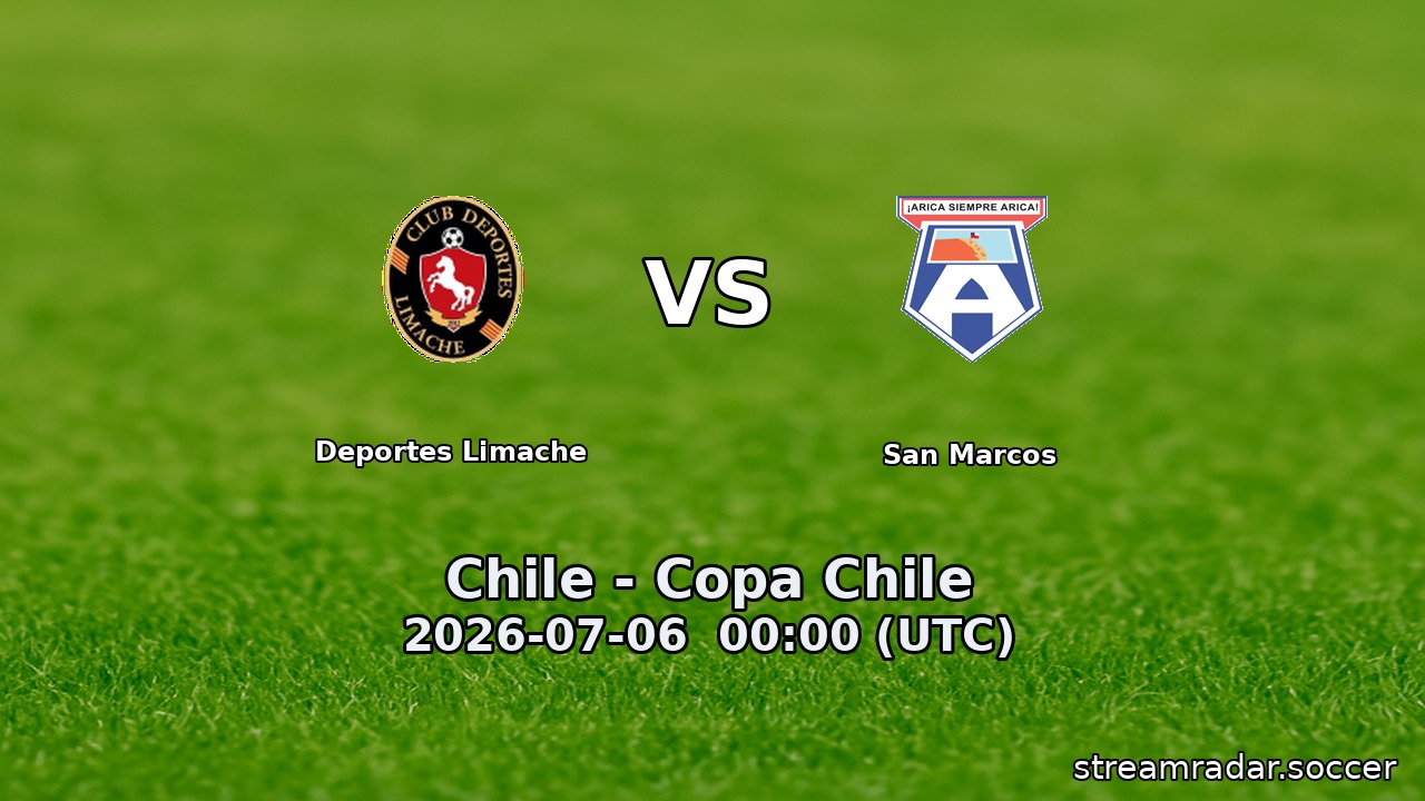 Deportes Limache vs San Marcos