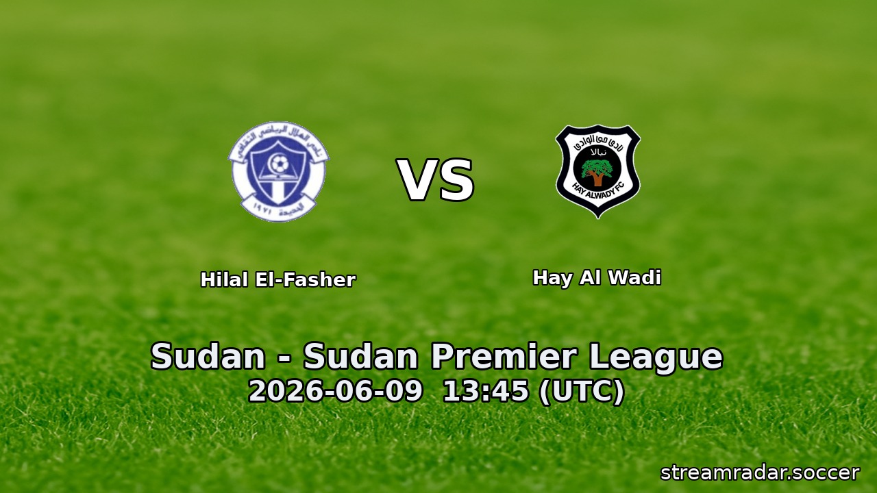 Hilal El-Fasher vs Hay Al Wadi