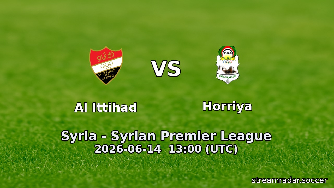 Al Ittihad vs Horriya