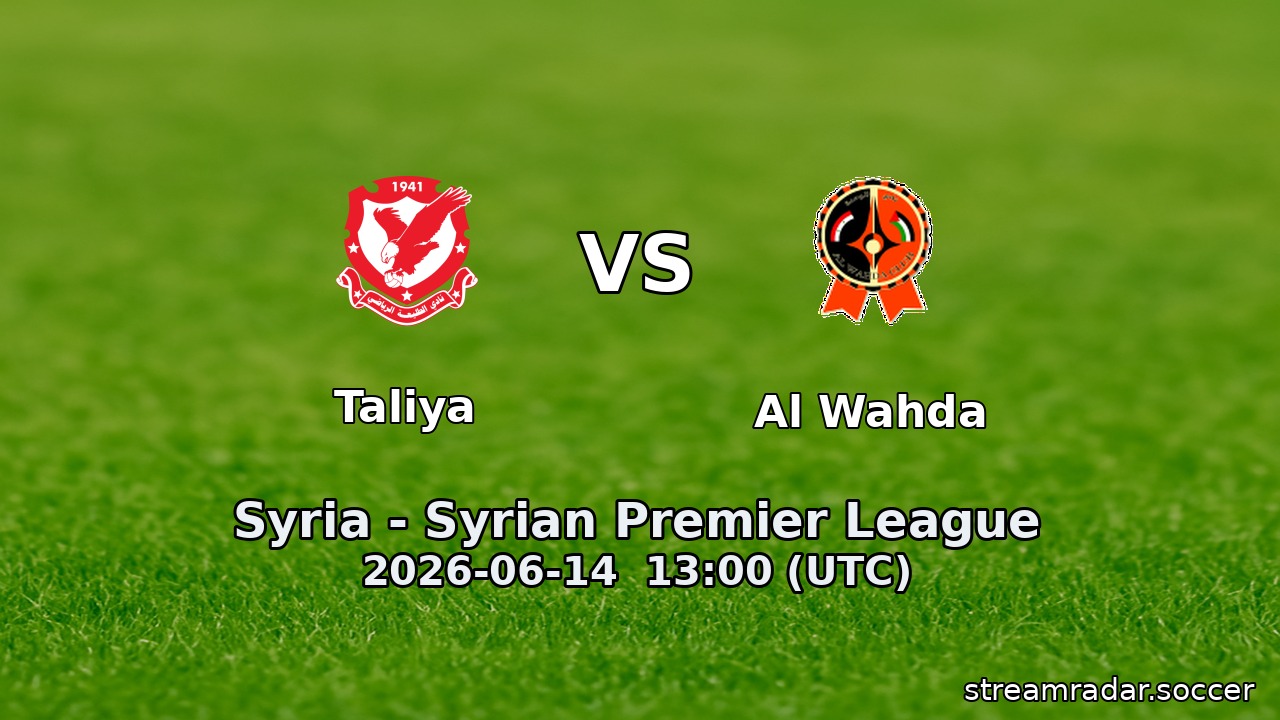 Taliya vs Al Wahda