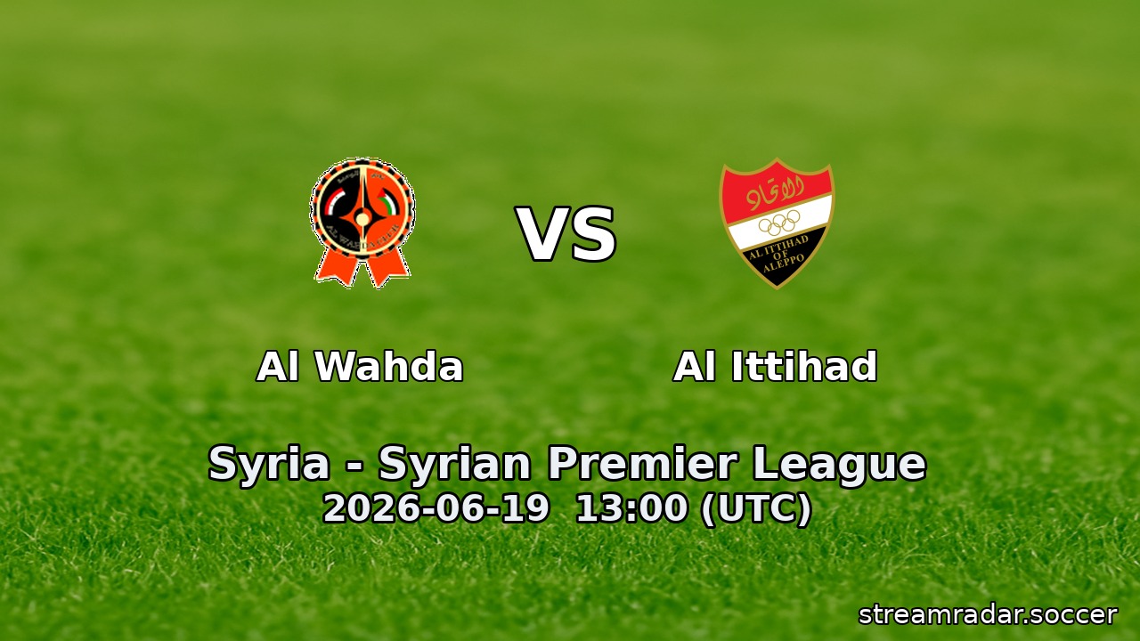 Al Wahda vs Al Ittihad