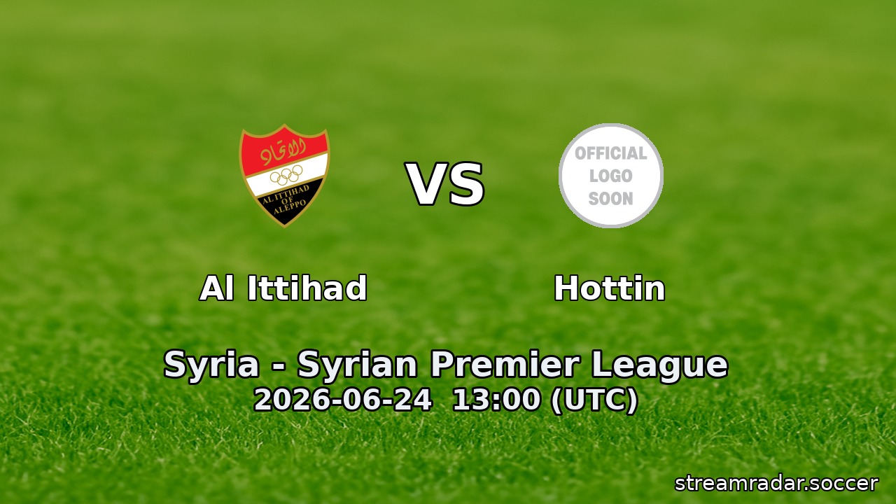 Al Ittihad vs Hottin