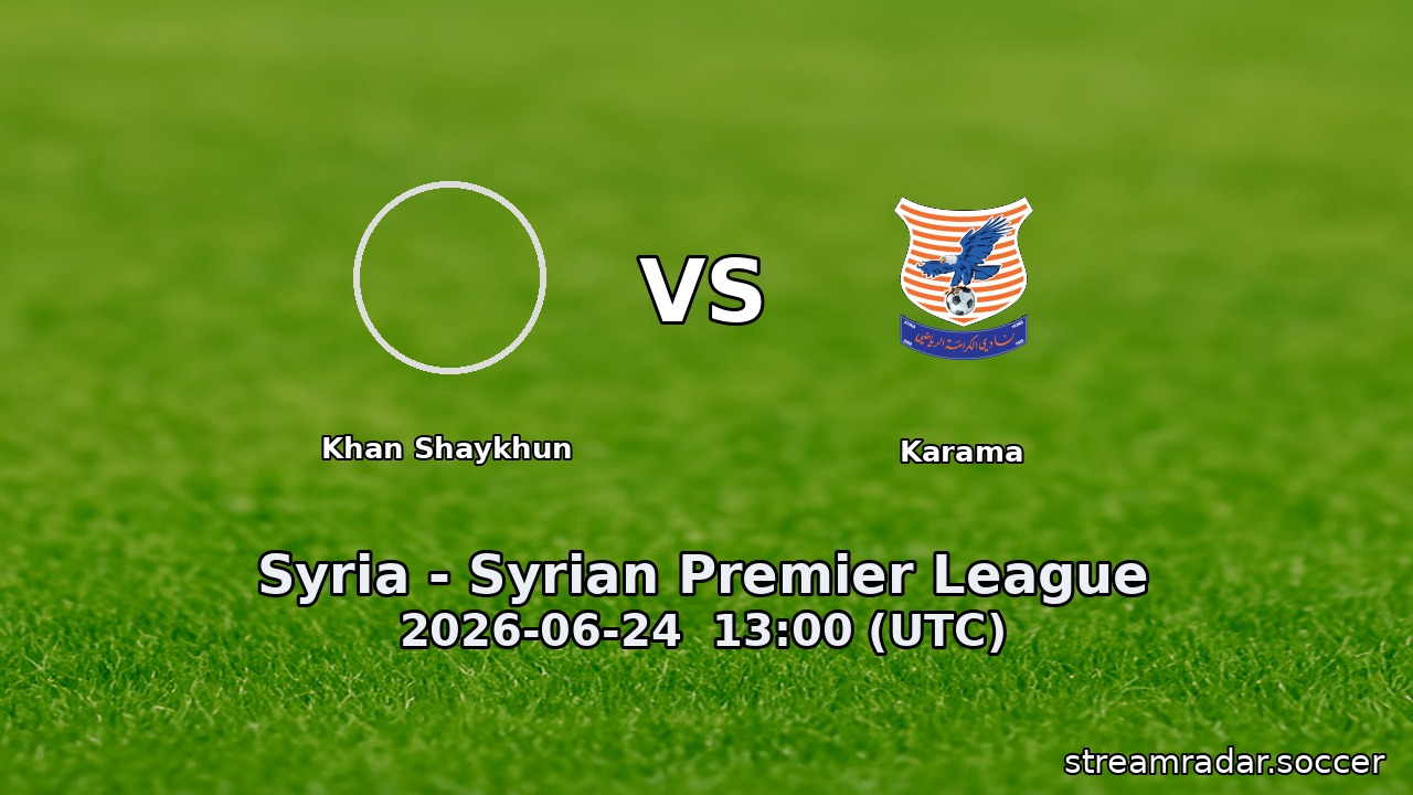 Khan Shaykhun vs Karama
