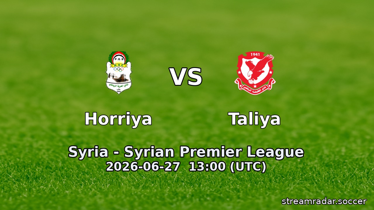 Horriya vs Taliya