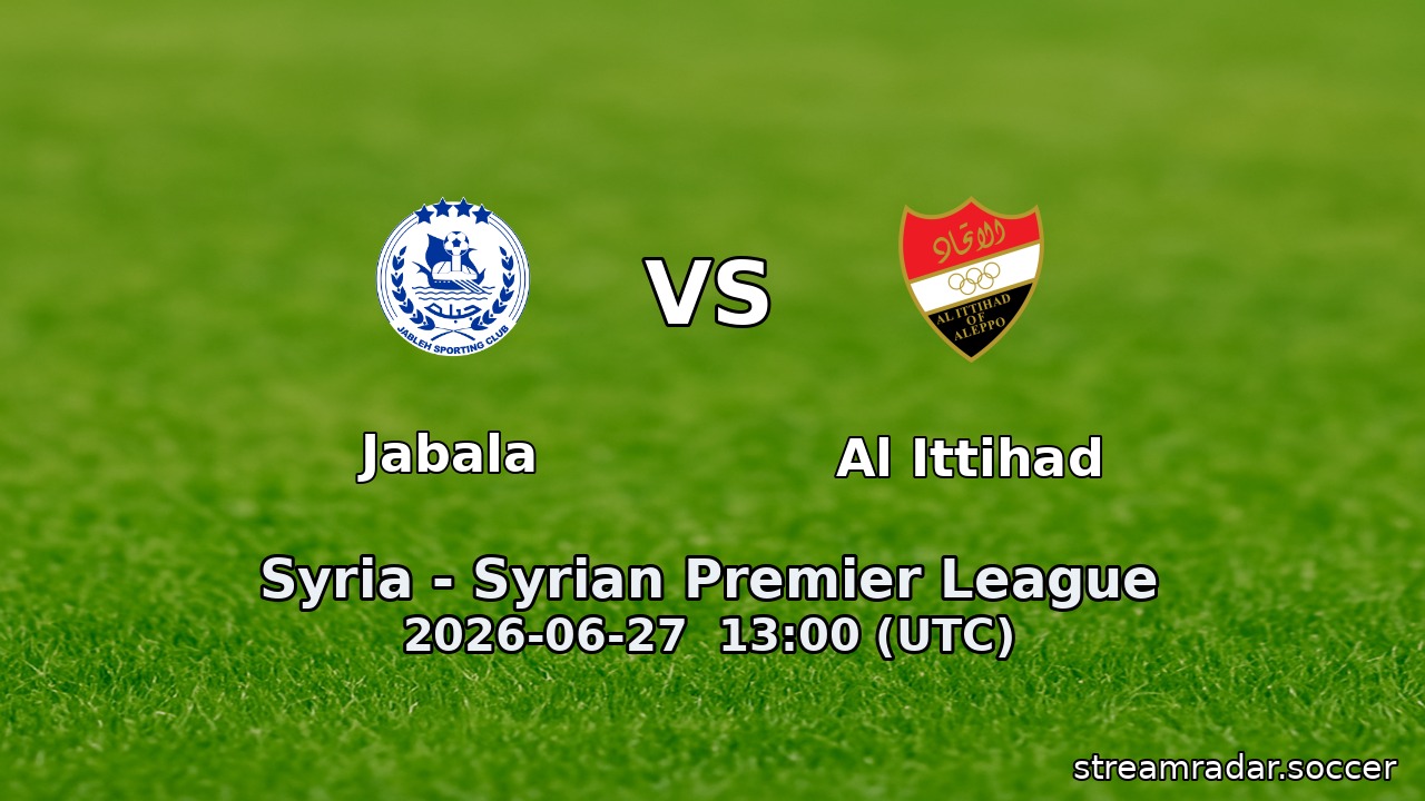 Jabala vs Al Ittihad