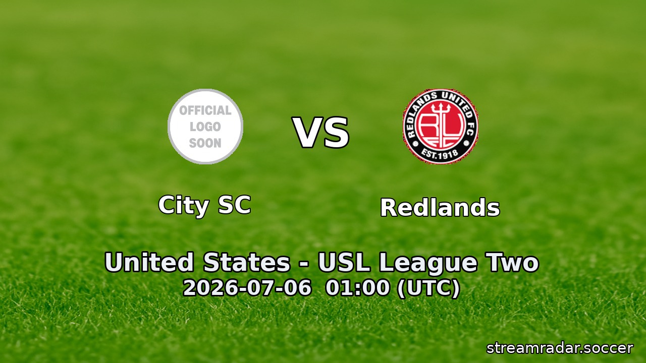 City SC vs Redlands