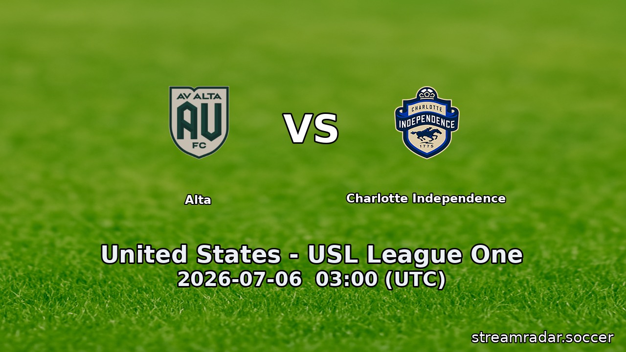 Alta vs Charlotte Independence