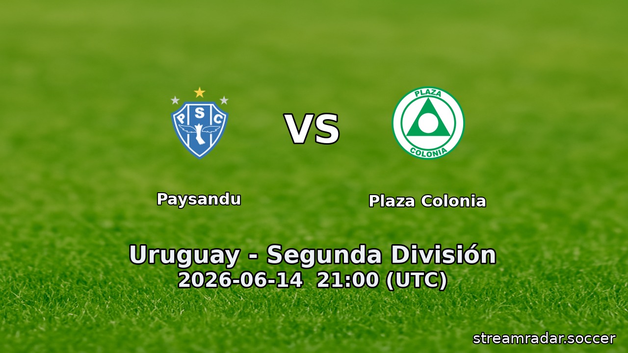 Paysandu vs Plaza Colonia