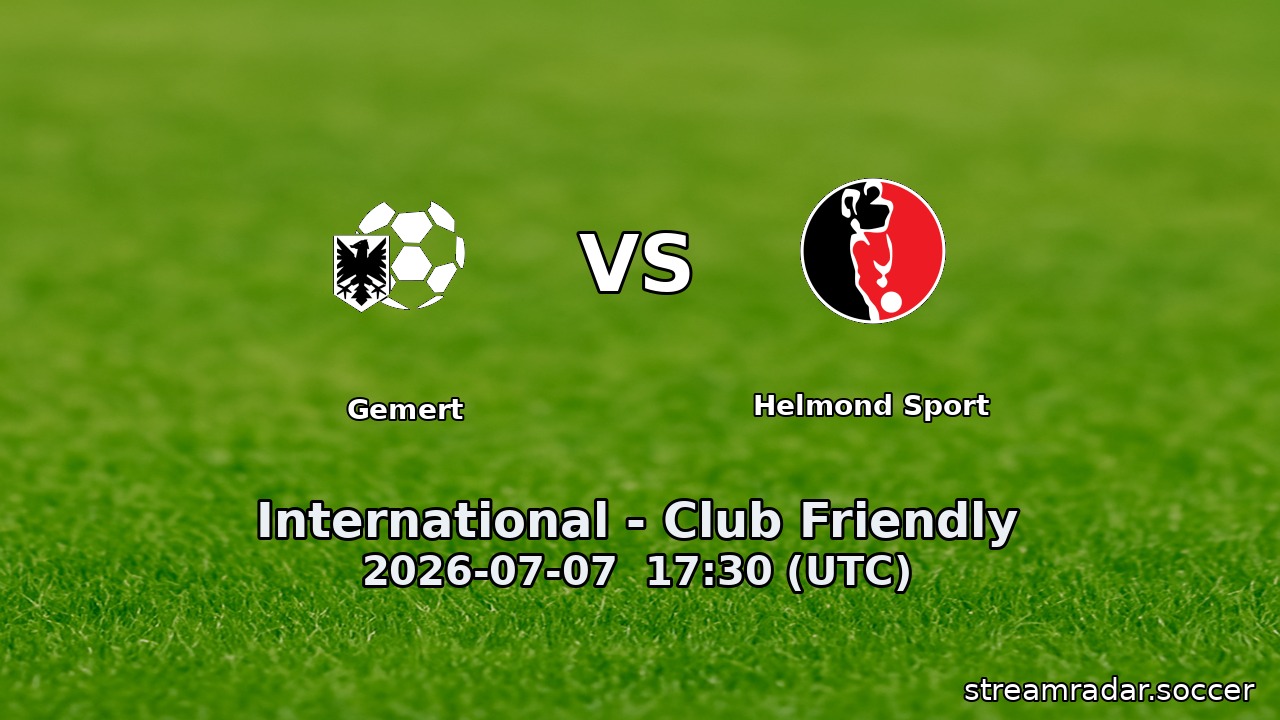 Gemert vs Helmond Sport