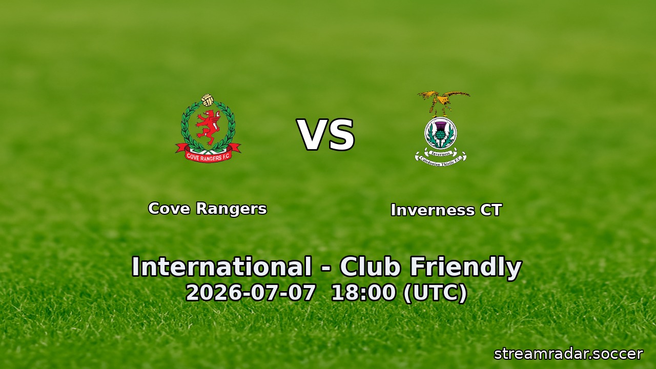 Cove Rangers vs Inverness CT
