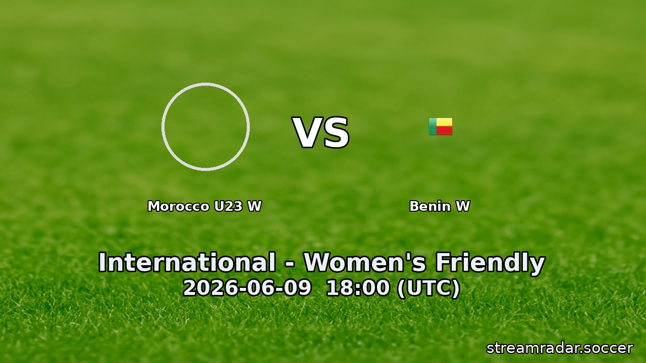 Morocco U23 W vs Benin W
