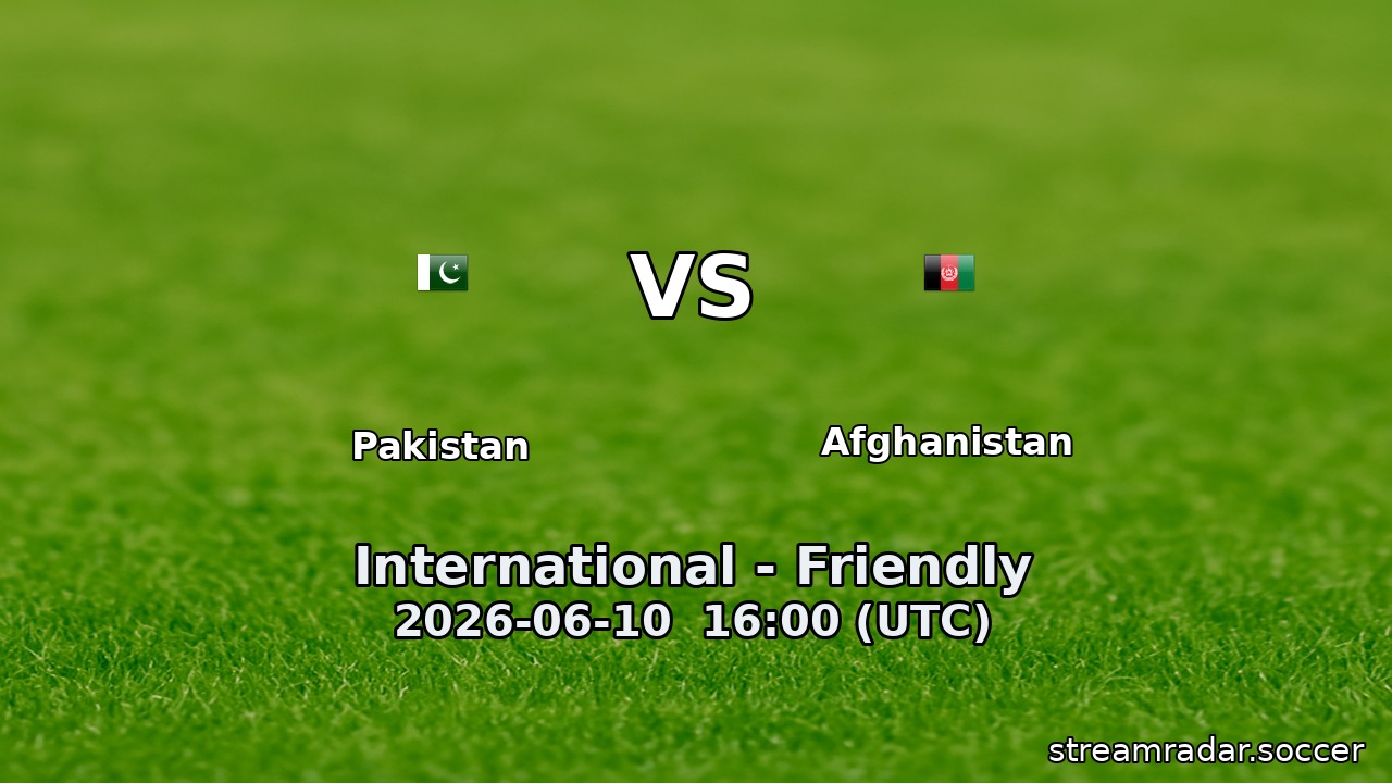 Pakistan vs Afghanistan