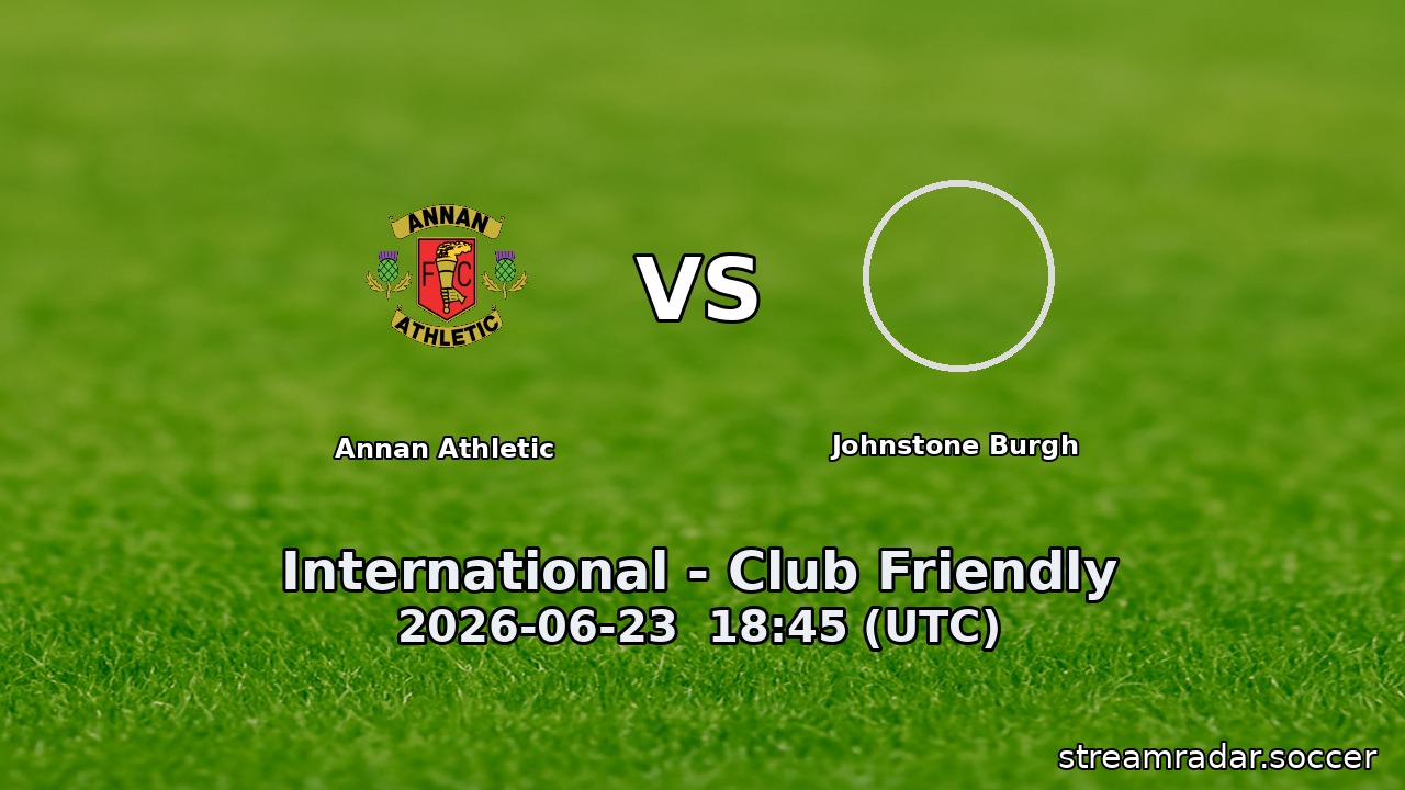 Annan Athletic vs Johnstone Burgh