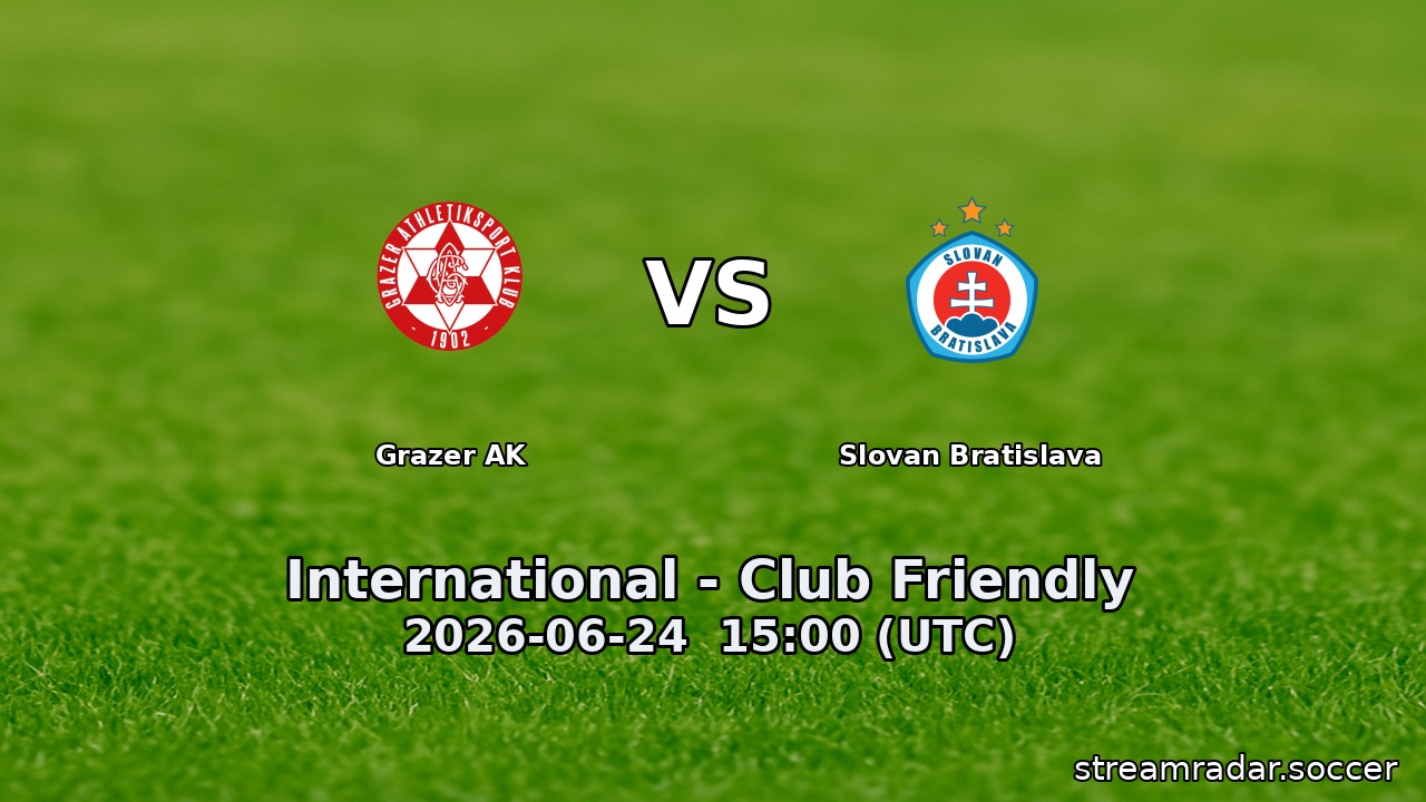 Grazer AK vs Slovan Bratislava