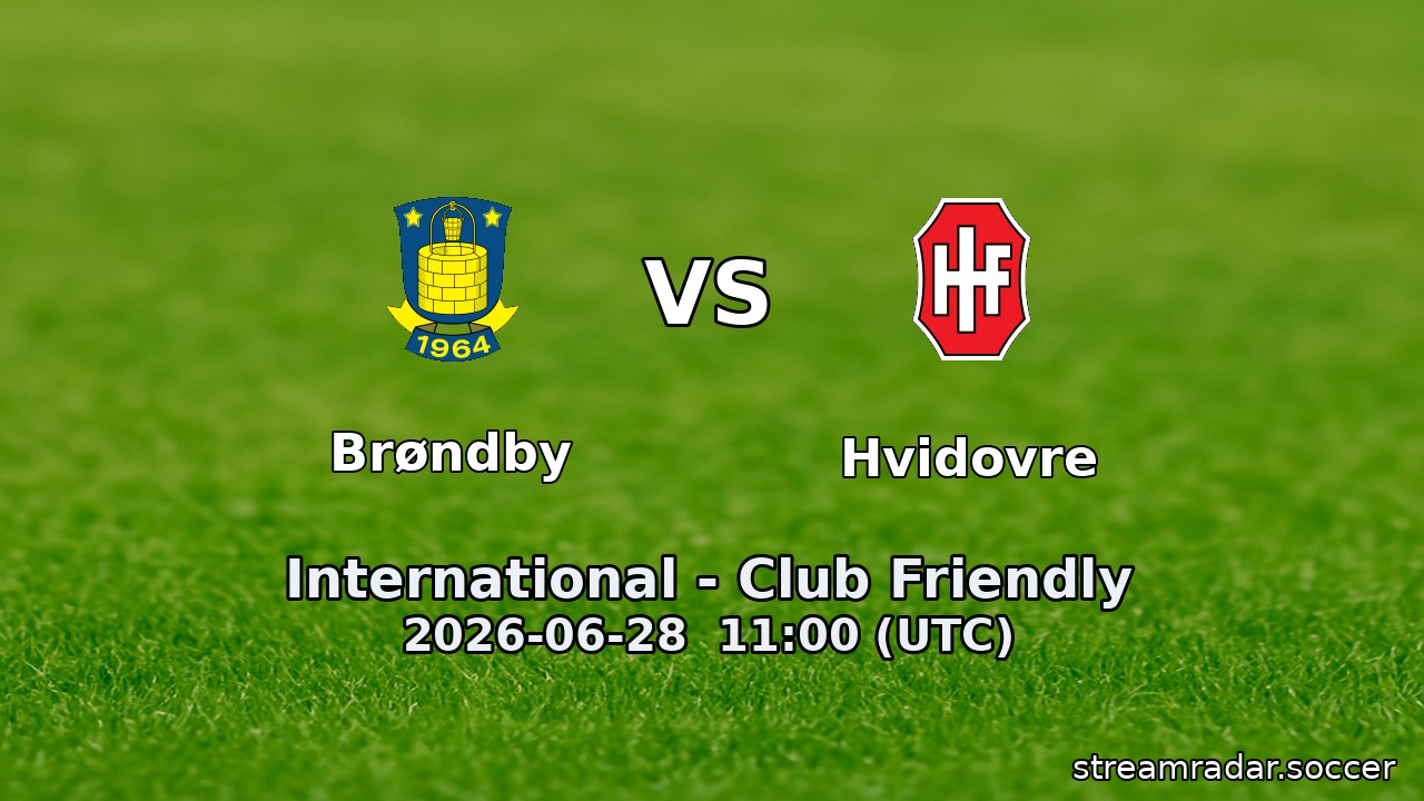 Brøndby vs Hvidovre