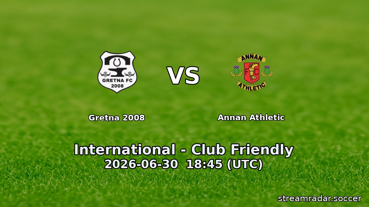 Gretna 2008 vs Annan Athletic