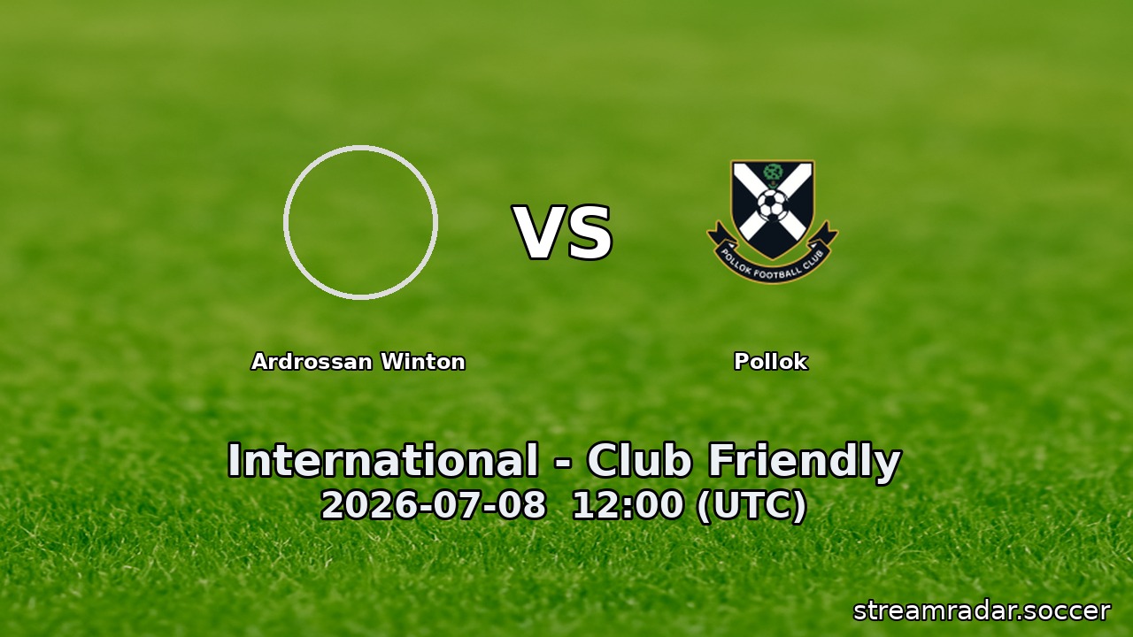 Ardrossan Winton vs Pollok
