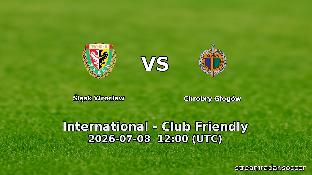 Śląsk Wrocław vs Chrobry Głogów