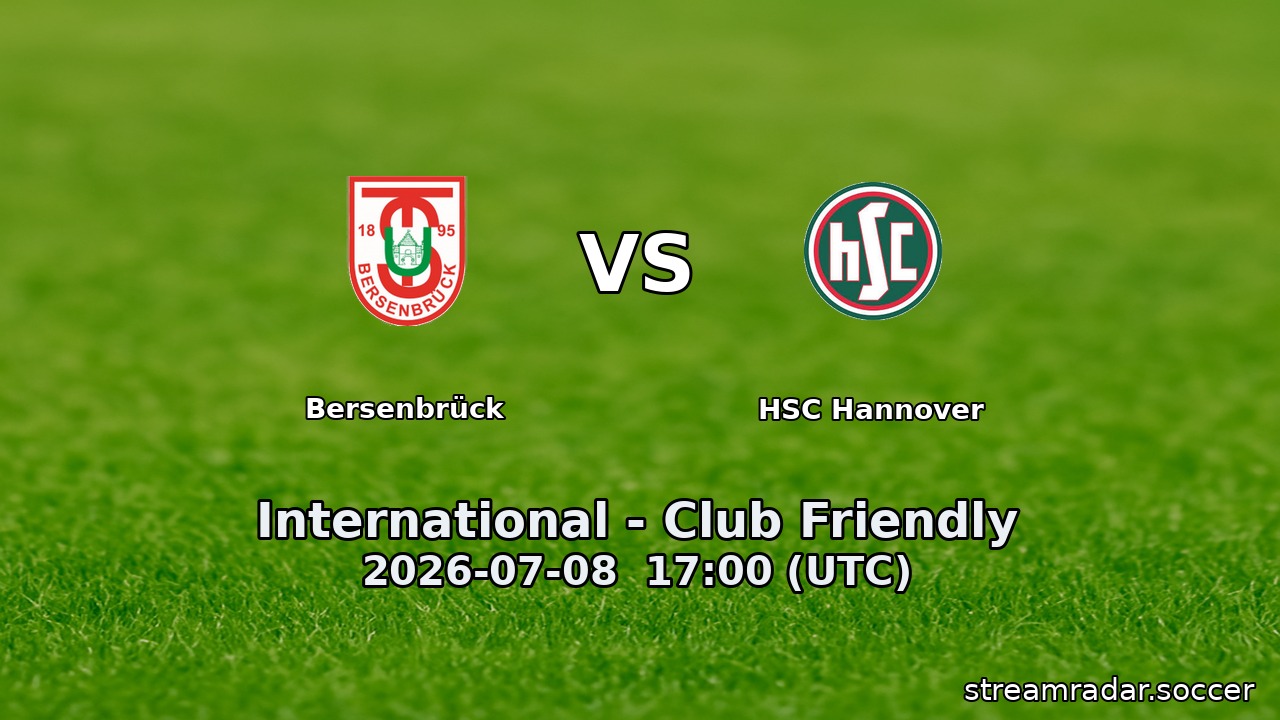 Bersenbrück vs HSC Hannover