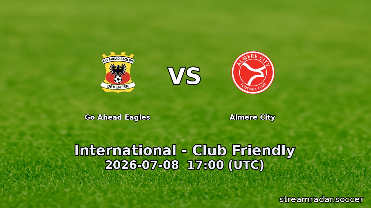 Go Ahead Eagles vs Almere City