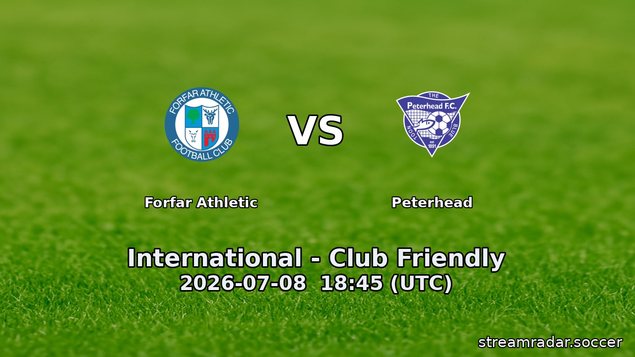 Forfar Athletic vs Peterhead