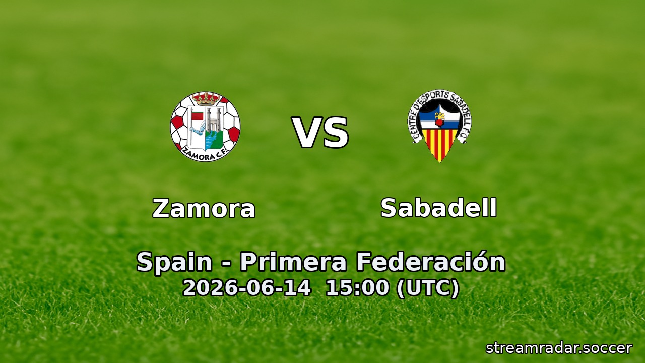 Zamora vs Sabadell