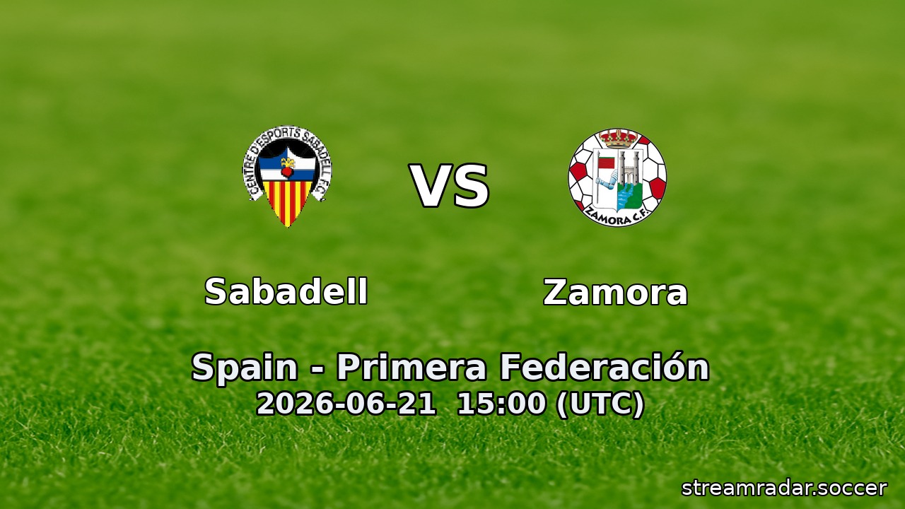 Sabadell vs Zamora