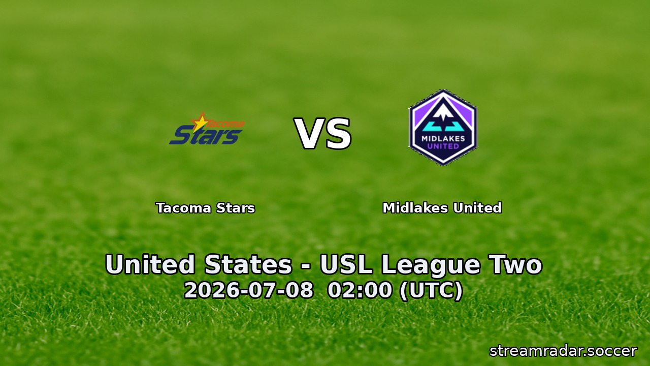Tacoma Stars vs Midlakes United