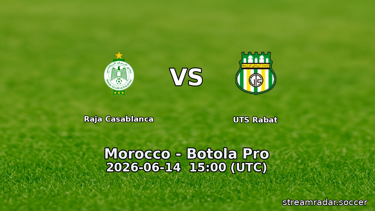 Raja Casablanca vs UTS Rabat