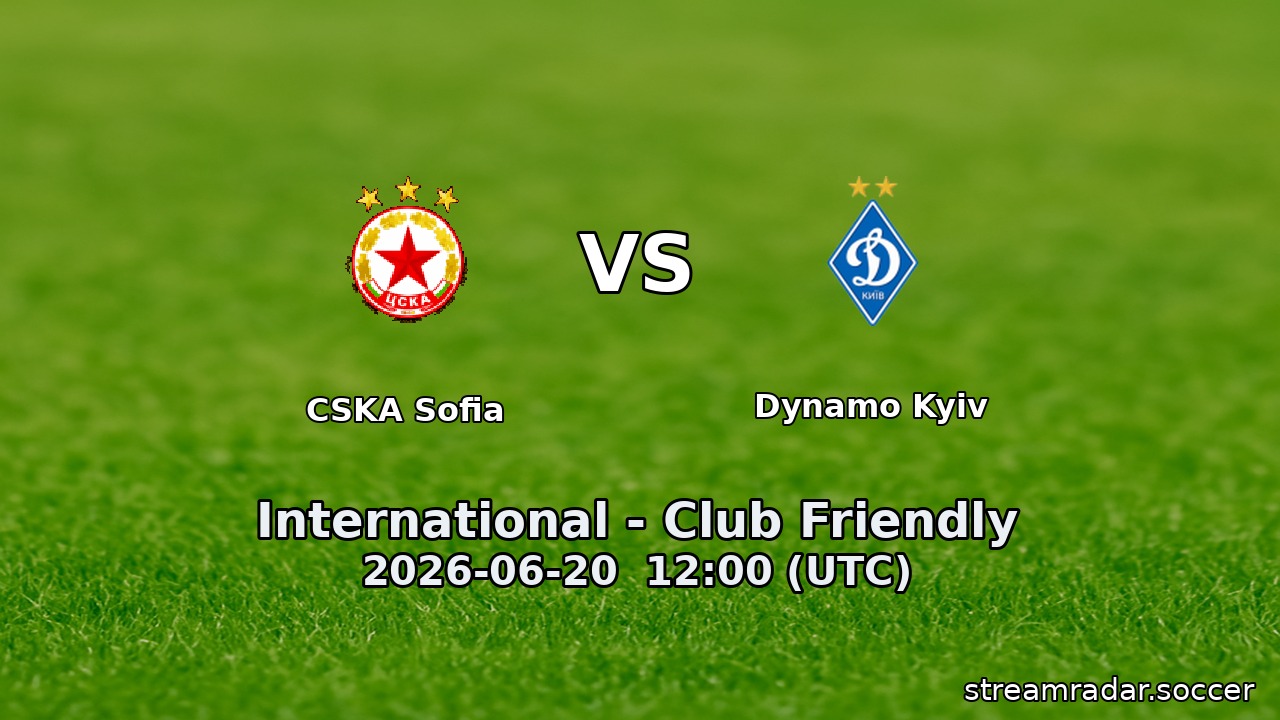 CSKA Sofia vs Dynamo Kyiv
