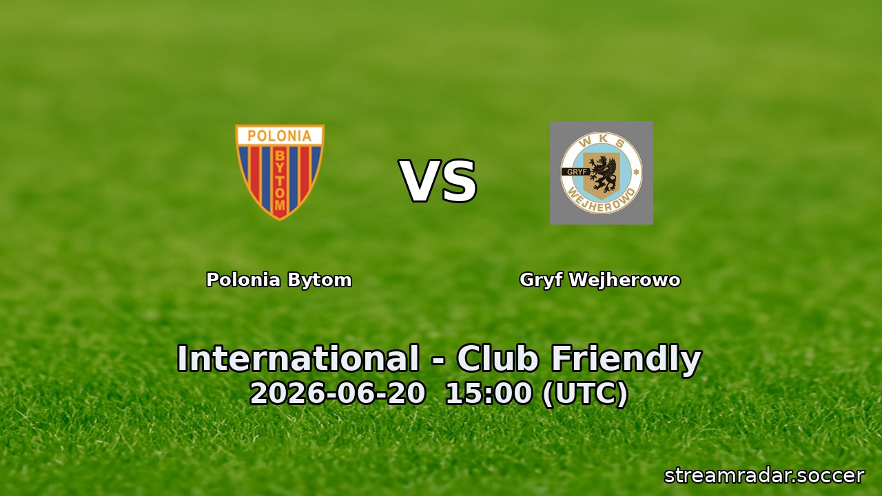 Polonia Bytom vs Gryf Wejherowo