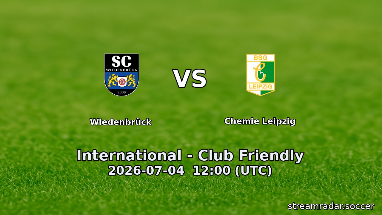 Wiedenbrück vs Chemie Leipzig