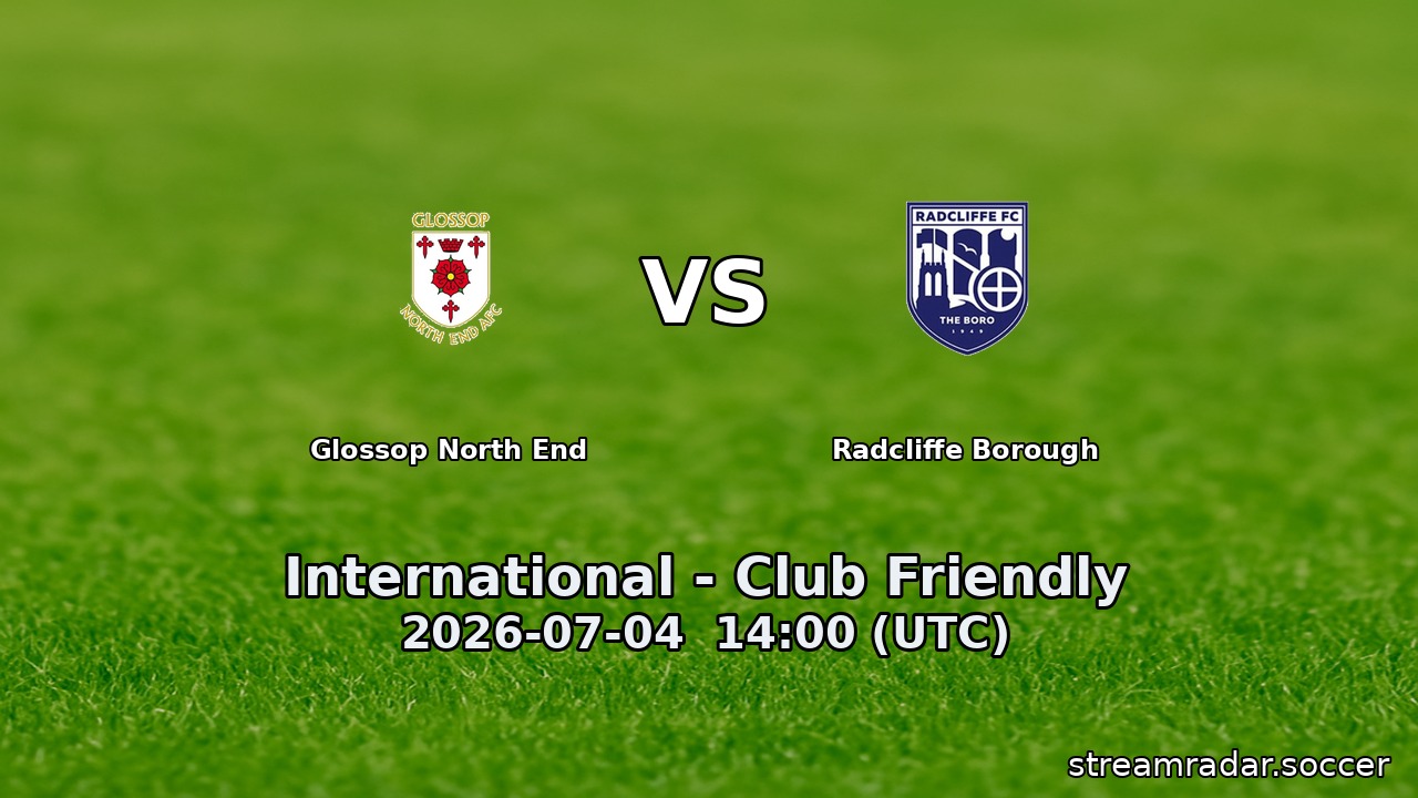 Glossop North End vs Radcliffe Borough
