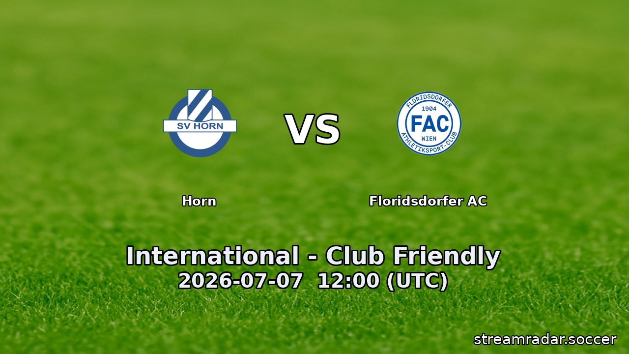 Horn vs Floridsdorfer AC