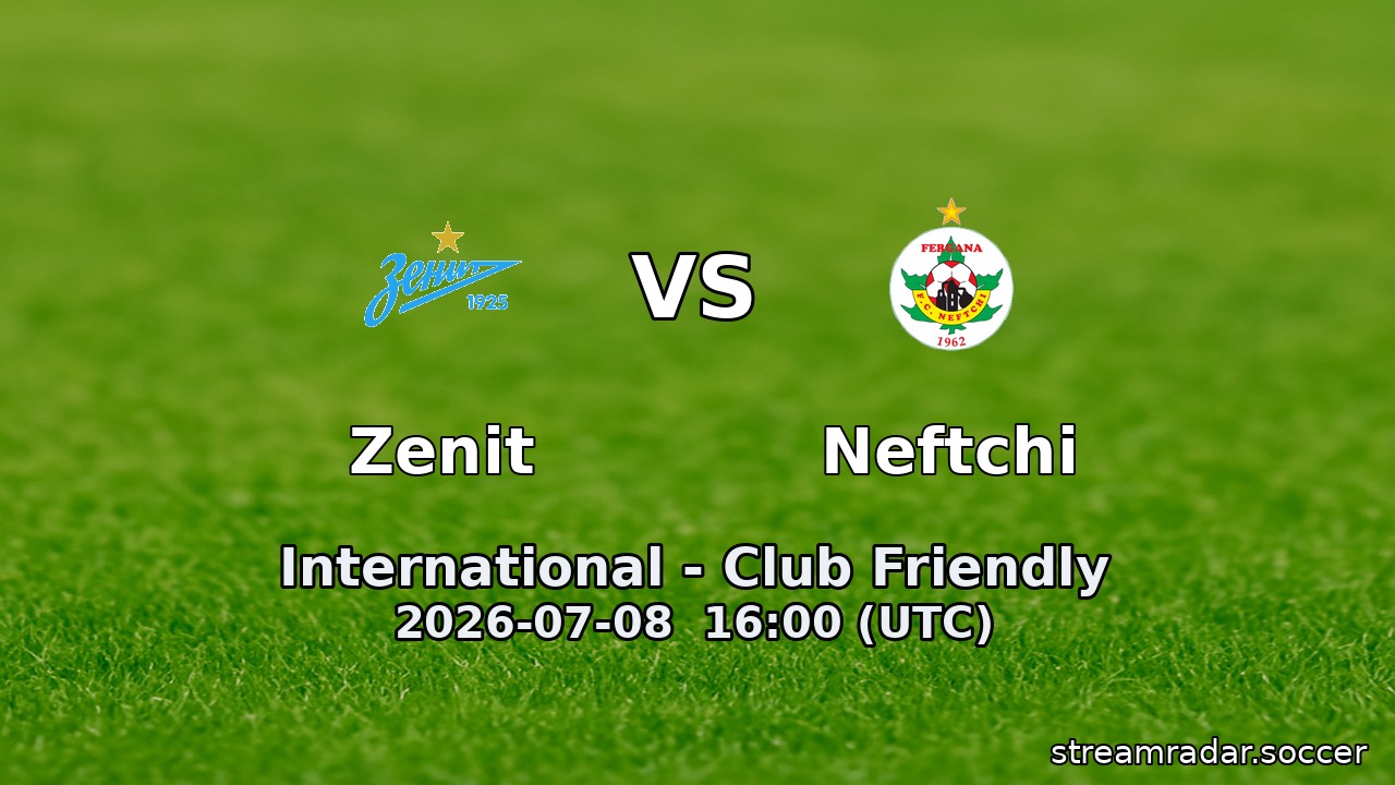 Zenit vs Neftchi